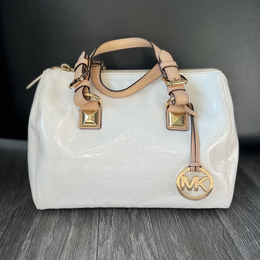 Michael Kors Grayson Satchel Leather Handbag